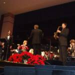 Dr. Long and Mr. Klixbull returned to the stage for "White Christmas".