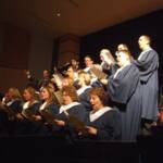 The Mercer Community Band Choir performed the "Hallelujah Chorus".