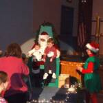 After the concert Santa met with all the good little girls and boys to hear their Christmas wishes.