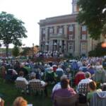 A large crowd enjoyed the great music and dry weather