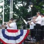 The trombones and trumpets