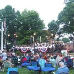 The Mercer Community Band finshed the evening with "Stars and Stripes Forever"