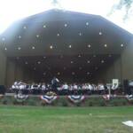 The Mercer Community Band at the Buhl Park Bandstand.