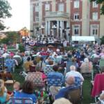 A large "Victorian Weekend" crowd enjoyed the evening's performances.