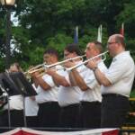 The trumpet section featured on "Take the 'A' Train".