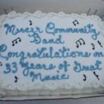 The final MCB concert of the summer was capped off with delicious cake for the musicians, band staff and families.