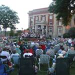 There was a large turn-out for the first concert of the season.