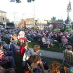 A large audience was in attendance at this patriotic concert.