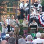Flag Decommissioning Ceremony performed by Mercer Boy Scout Troup 35.