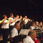 The trumpet section took the lead on "Brass Machine".