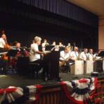 The band began the concert with "The Star Spangled Banner."