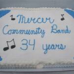 To celebrate the end of another highly successful concert season, cake was available for band members,  band staff and their families after the concert.