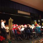 Many of the band members put on their Santa hats for the last two selections.