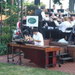 Instrumental soloist, Andrew Gary on marimba.