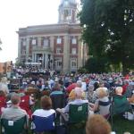 A very large opening concert audience was on hand to enjoy the music and great weather.